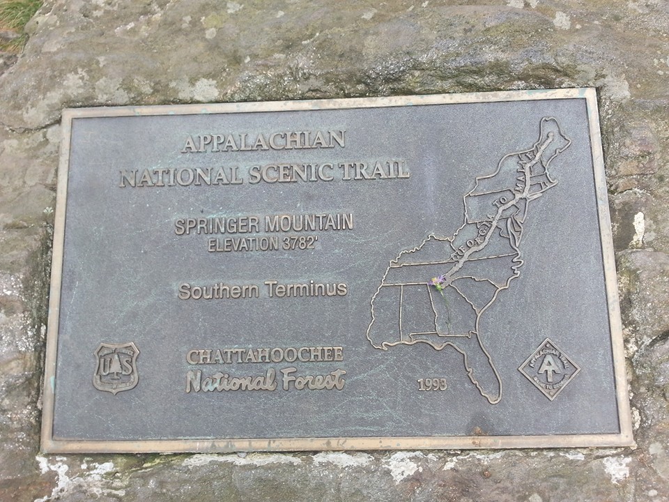 Springer Mountain Plate U.S. Forest Service Official 